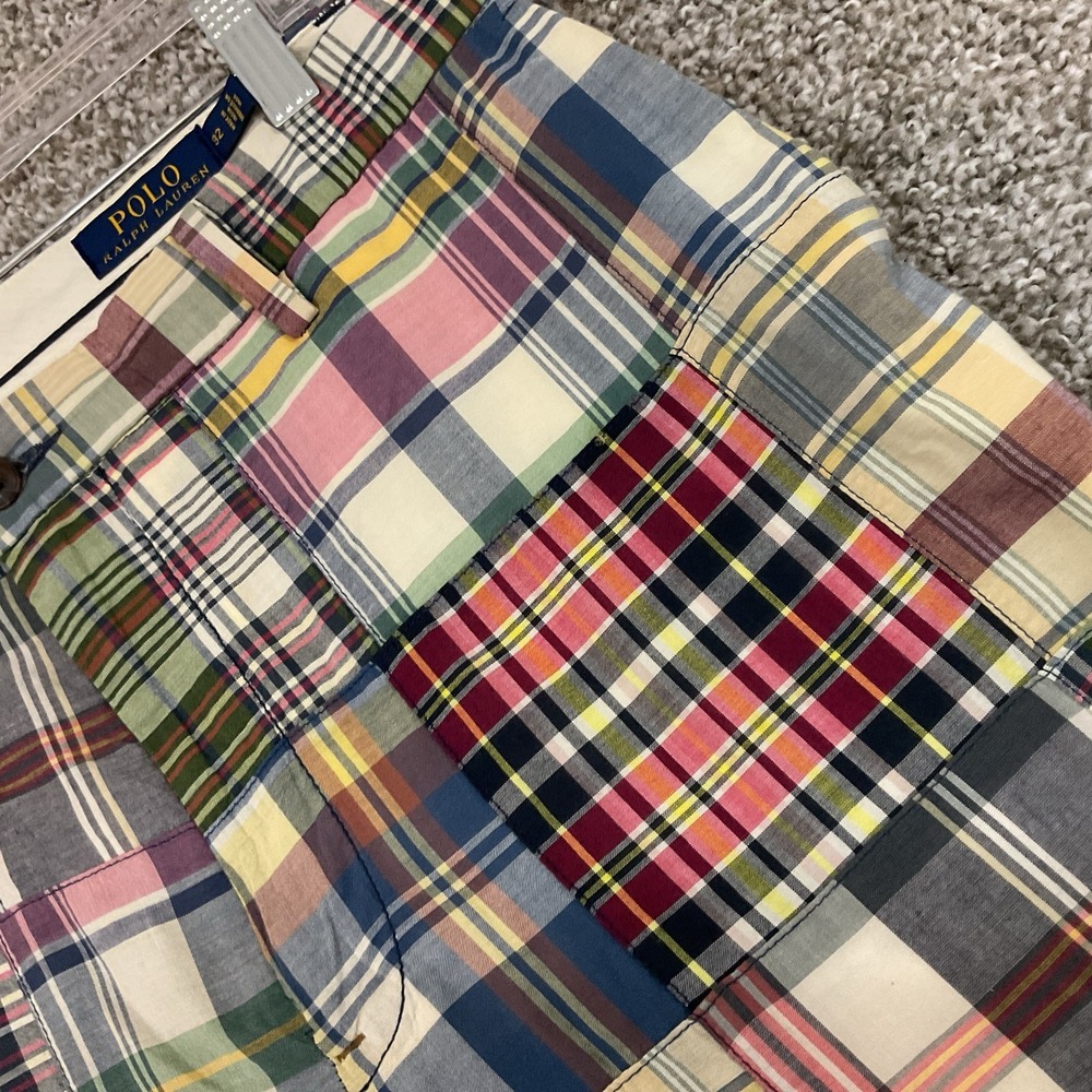 Polo Ralph Lauren Golf Resort Men's Shorts Size 32 Classic Fit Patchwork Plaid - Picture 4 of 10